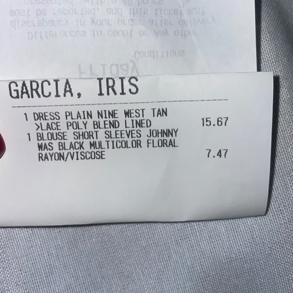 Nine West Dress Beige Blush Lace Overlay Knee Length 3/4 Sleeve Zip Back Sz10 - Picture 13 of 13